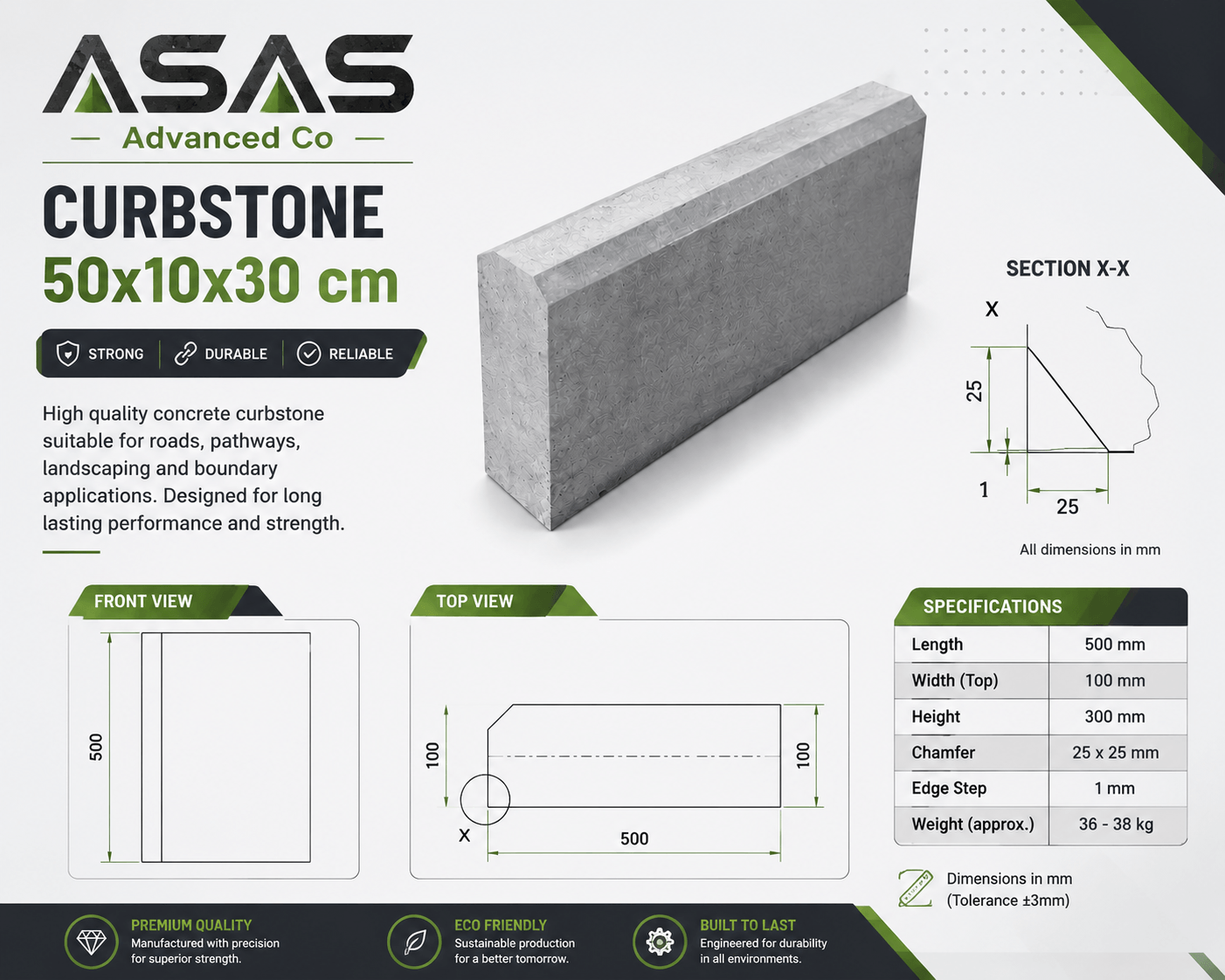 Agri Curbstone Technical Data Sheet